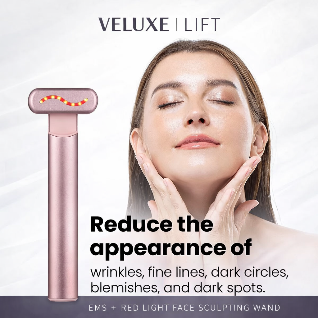 VELUXE LIFT™ – EMS Microcurrent & Red Light Facial Wand